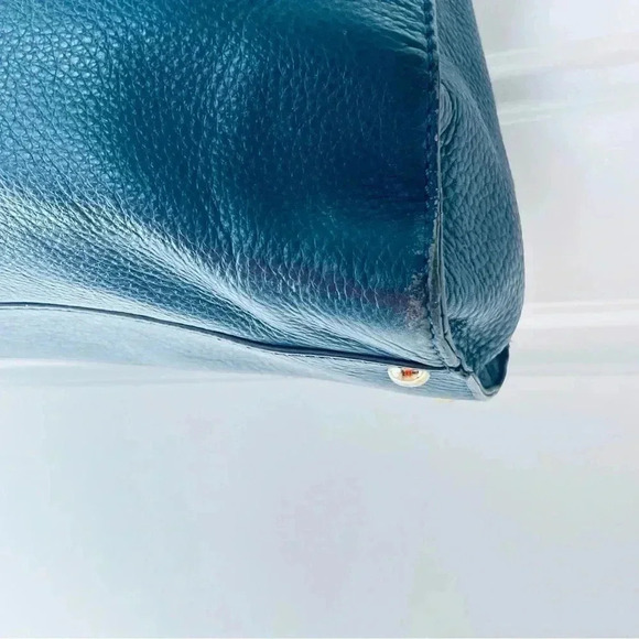 HOST PICK MICHEAL KORS  BLUE PEBBLED LEATHER HAND BAG STRAPPED SHOULDER BAG - Picture 7 of 12